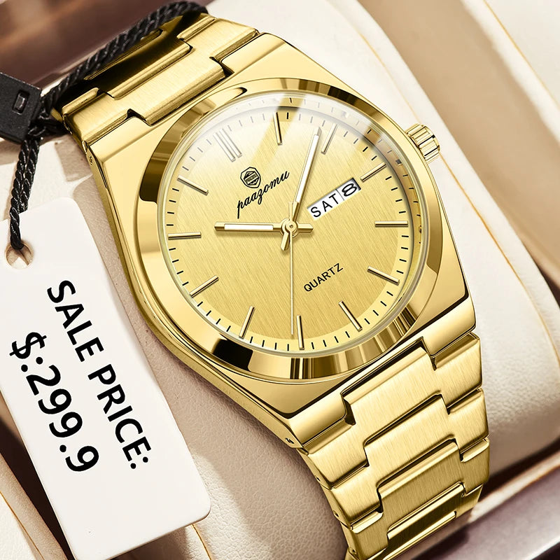 Luxury Stainless Steel Quartz Watch