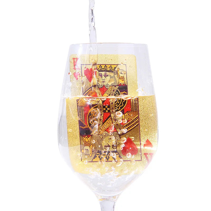 Gold Black Foil Waterproof Poker Cards