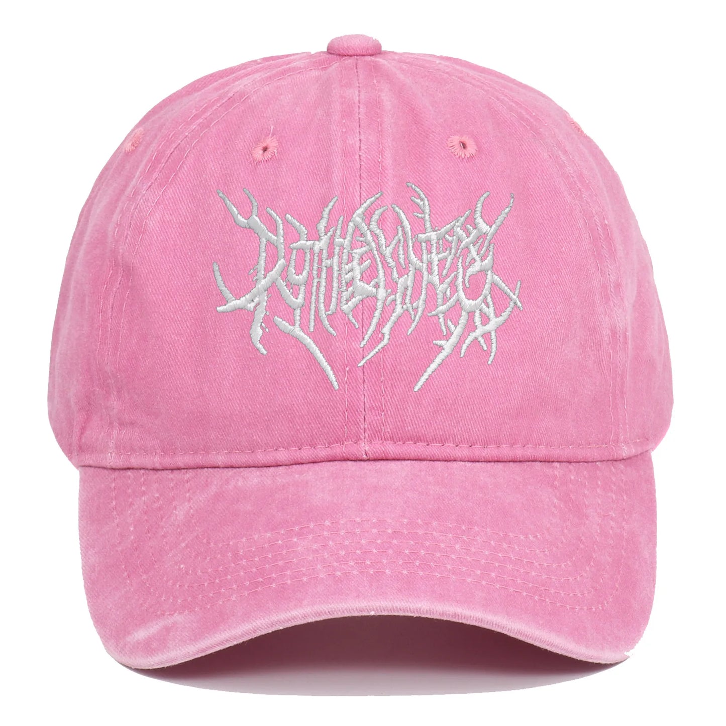 Rock-Style Embroidered Baseball Cap