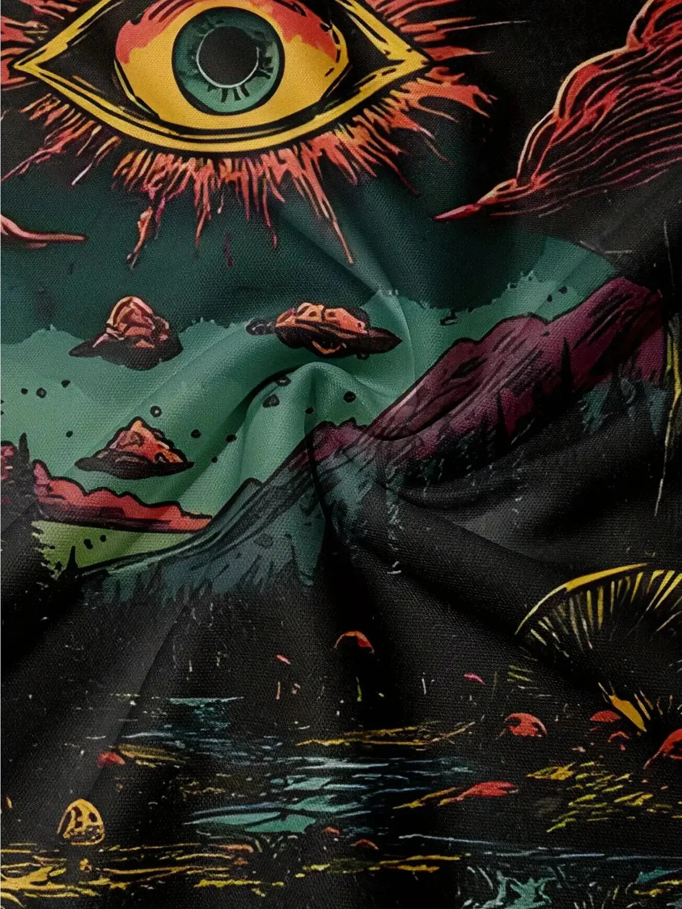 Psychedelic Hoodie – Eye Mushroom Street Style