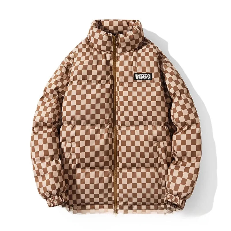 Plaid Cotton Jacket – Korean Style