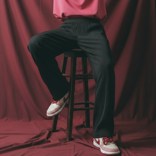 Ice Silk Straight Pants