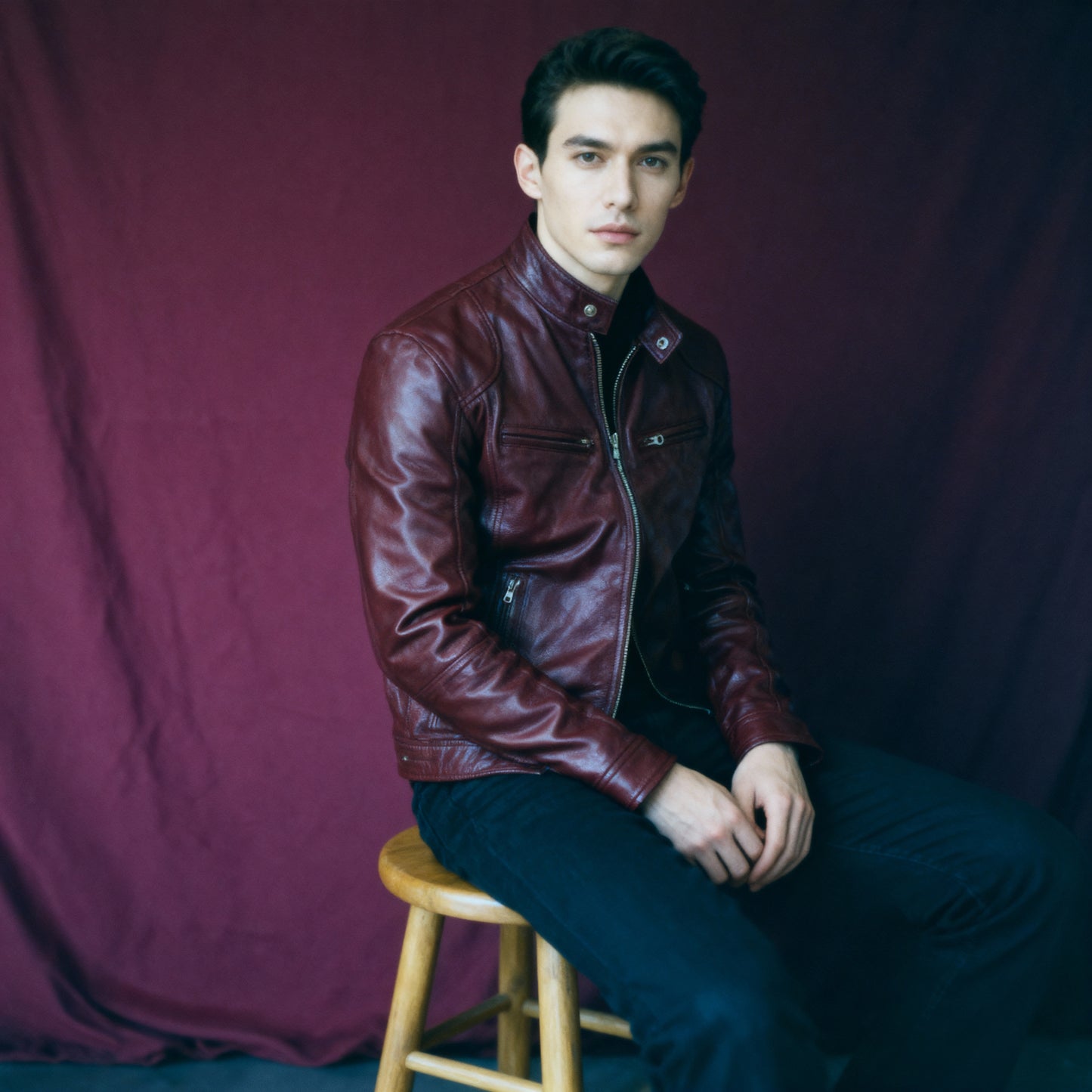 European Leather Moto Jacket