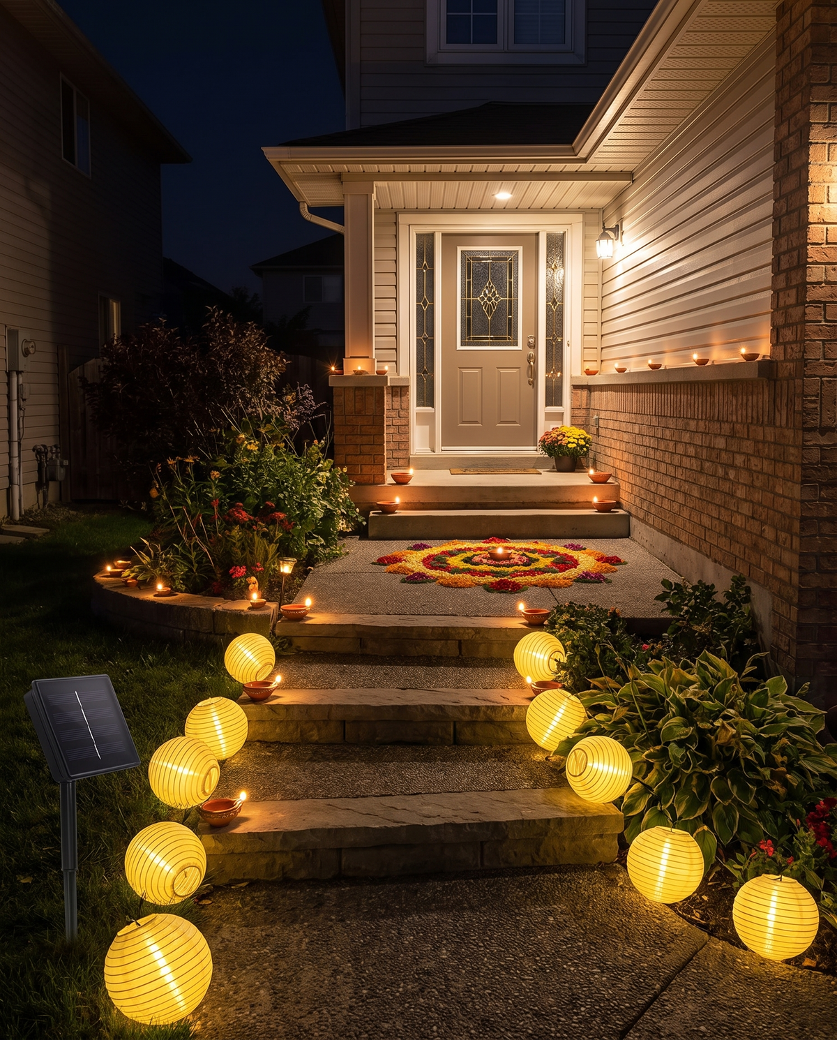 Guirlande lumineuse solaire Aura — Douce lueur de jardin