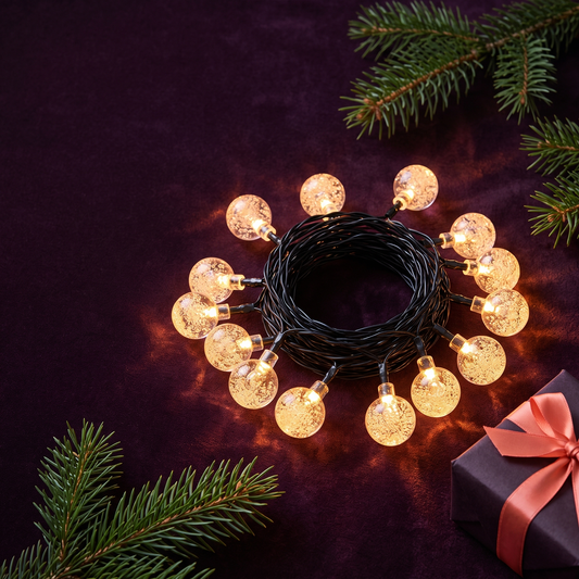 Guirlandes lumineuses Aura Solar Crystal Globe — Jardin et arbres