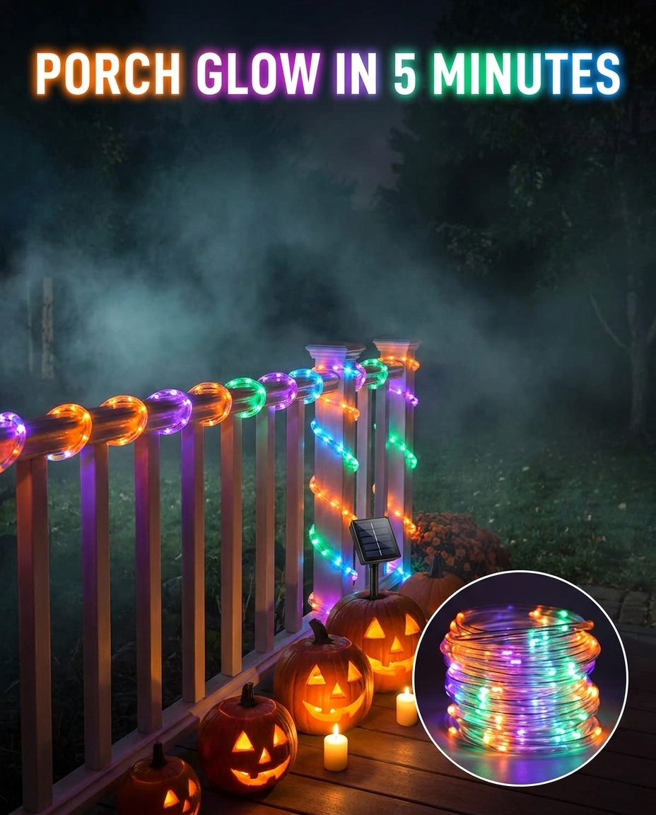 Guirlandes lumineuses solaires Aura — Clôture, terrasse et décorations saisonnières