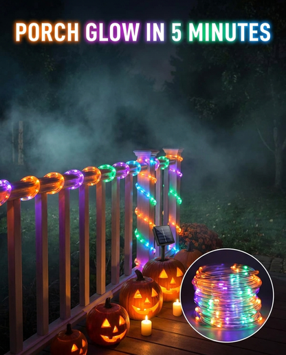 Guirlandes lumineuses solaires Aura — Clôture, terrasse et décorations saisonnières
