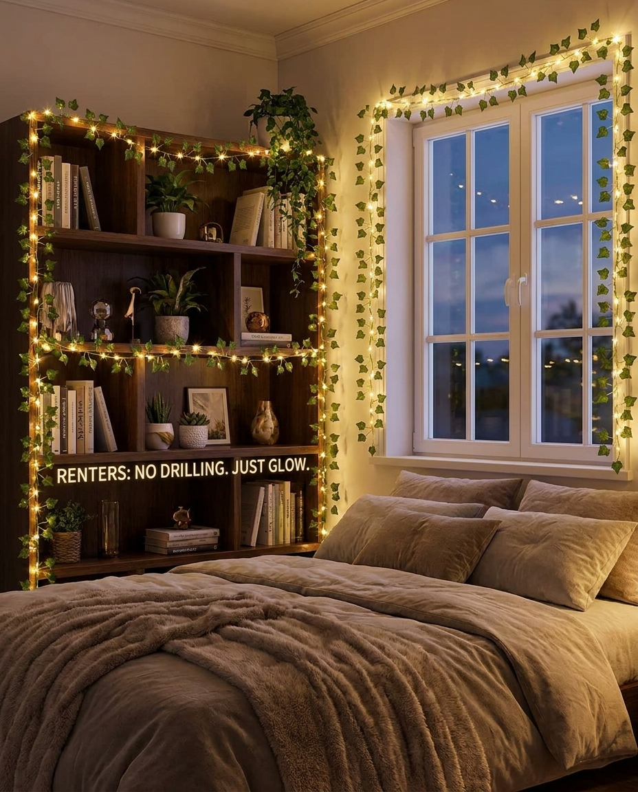 Guirlande lumineuse Aura Vine — Guirlande de feuilles à piles