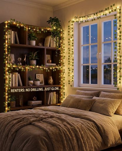 Guirlande lumineuse Aura Vine — Guirlande de feuilles à piles