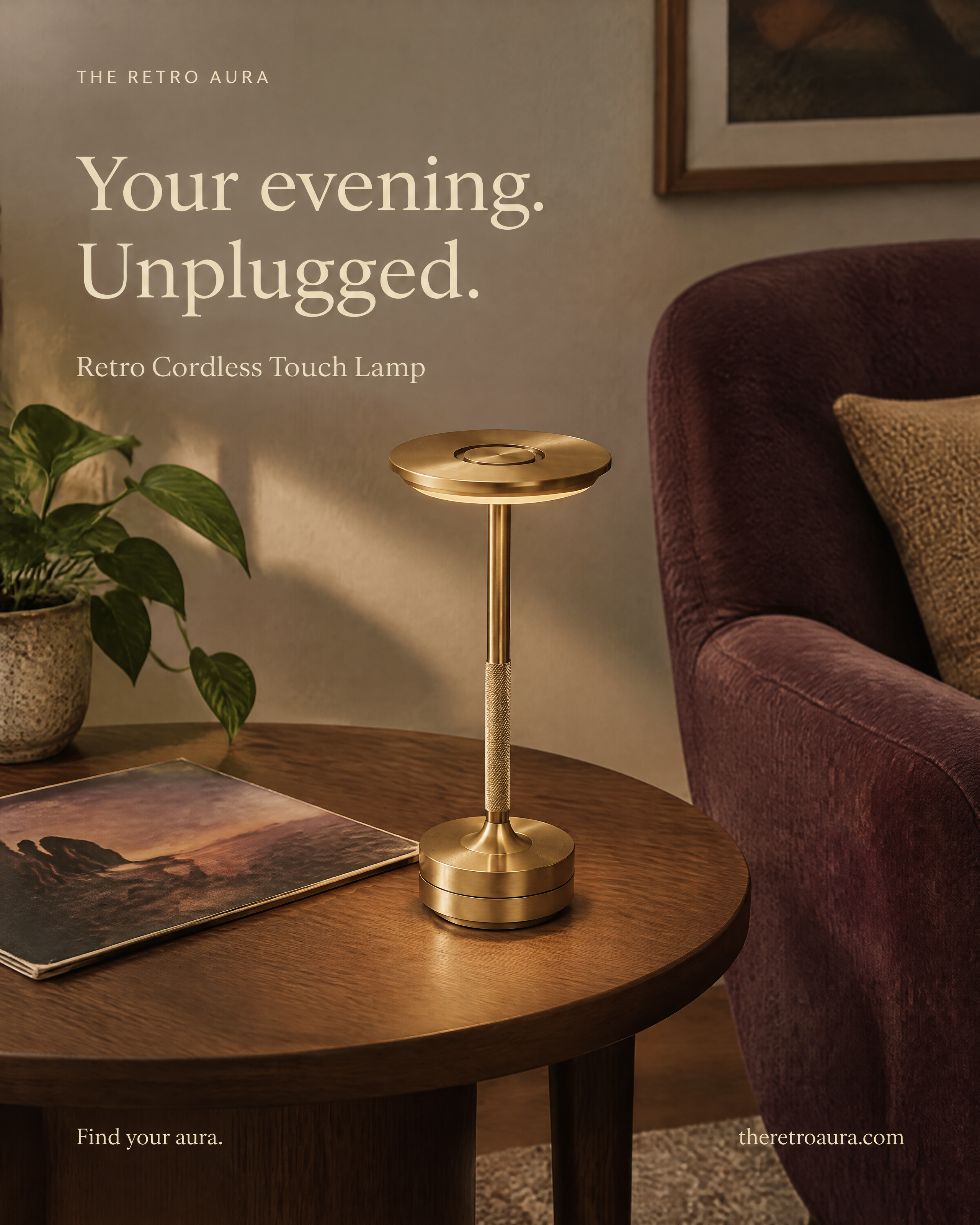 The Nightcap — Cordless Rechargeable Table Lamp