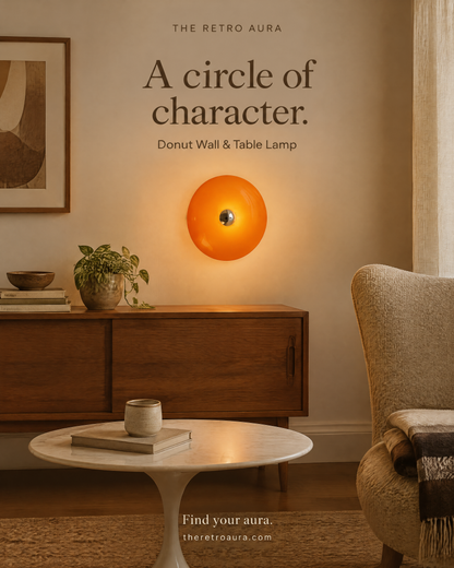 Lampe sans fil Donut pour mur et table