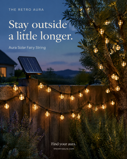 Guirlandes lumineuses Aura Solar Crystal Globe — Jardin et arbres