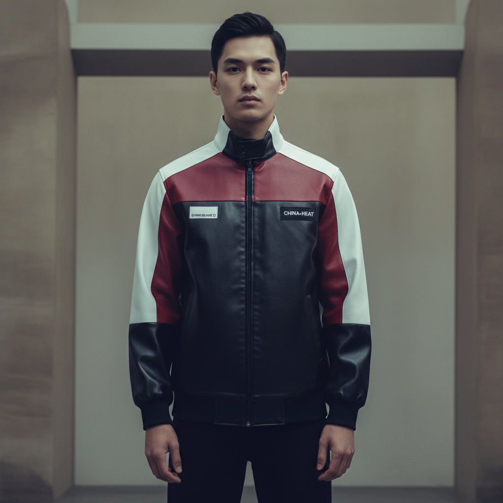 Color Block Biker Jacket – Oversized & Trendy