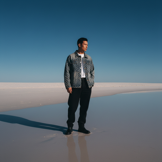 Color Block Denim Jacket