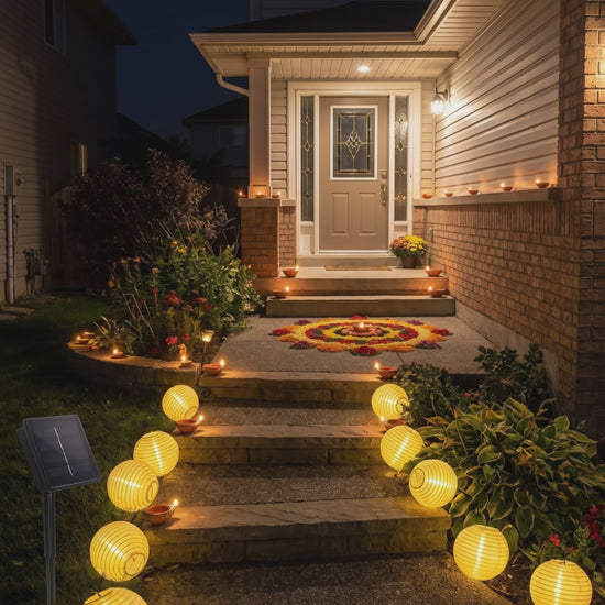 Styling visualization: Diwali lantern path