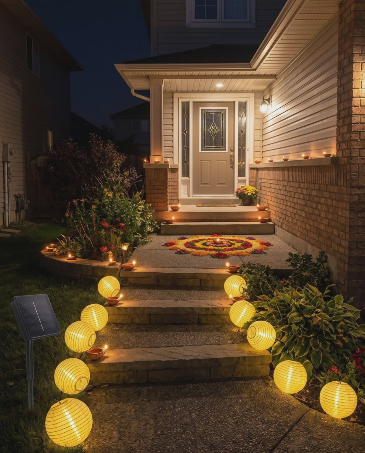 Styling visualization: Diwali lantern path