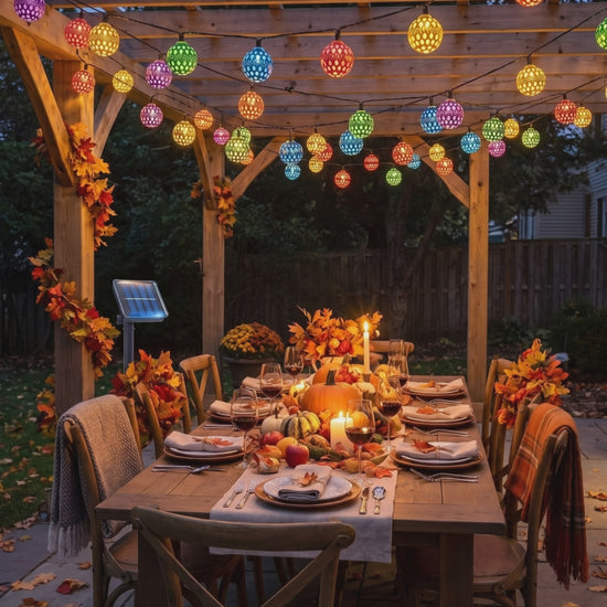 Styling visualization: Moroccan lights on a pergola