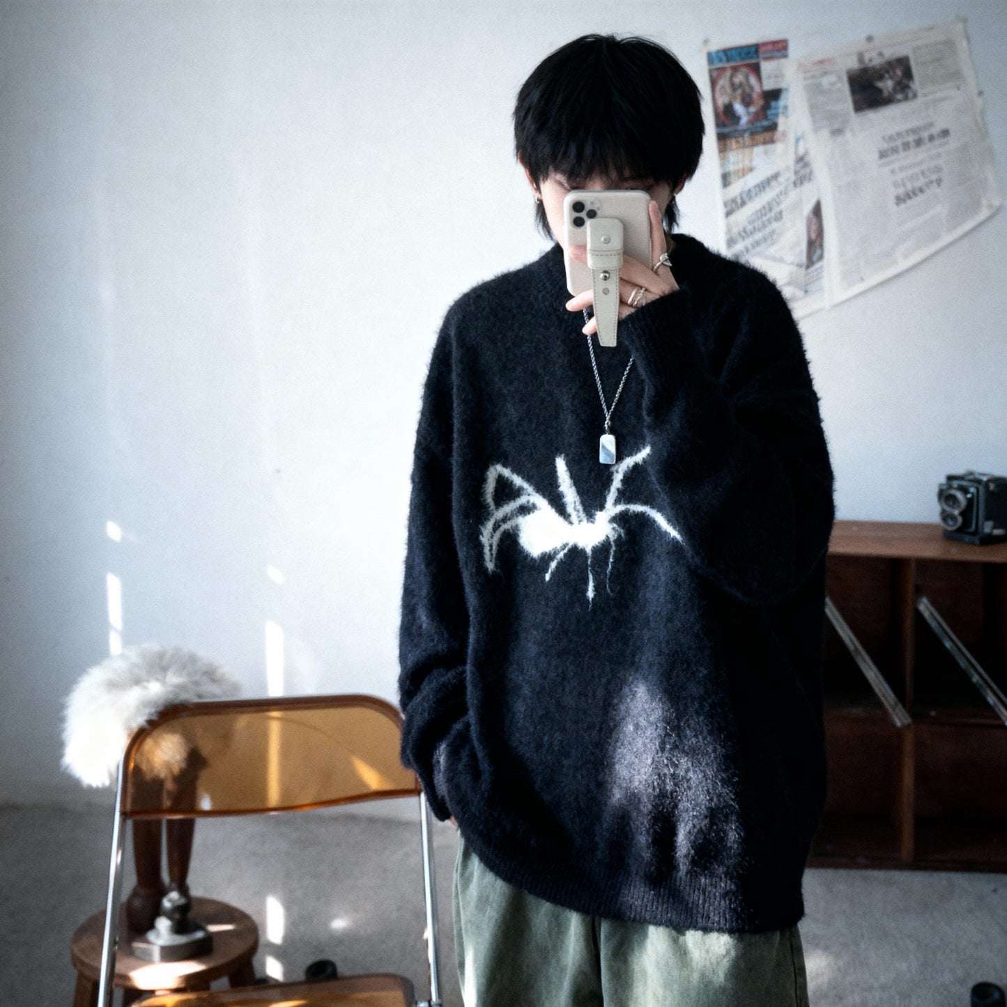 Spider Knit Sweater