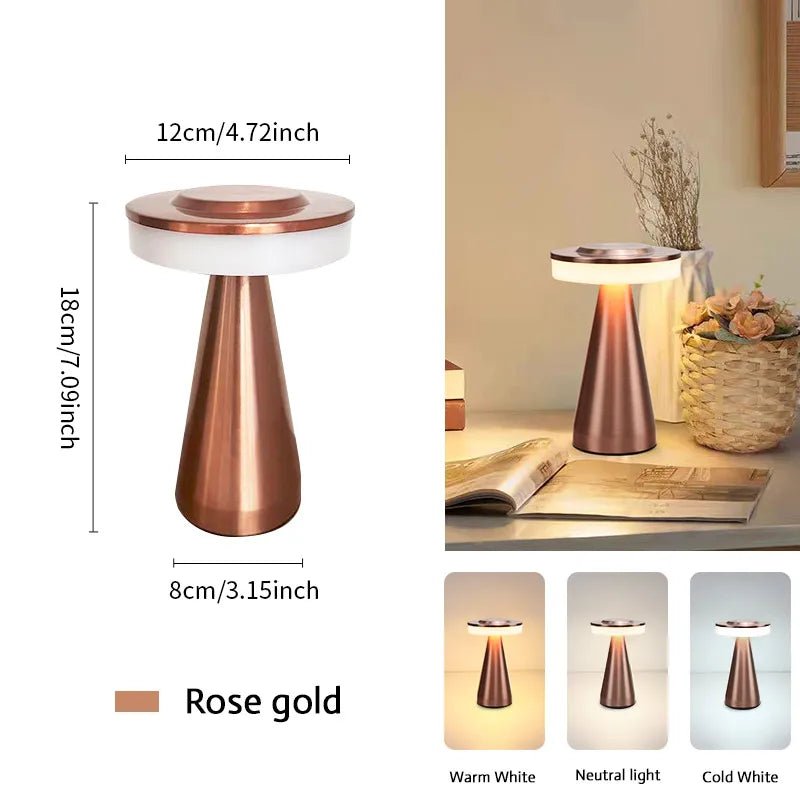 The Desk Glow — Cordless Rechargeable Desk Lamp - THE RETRO AURA